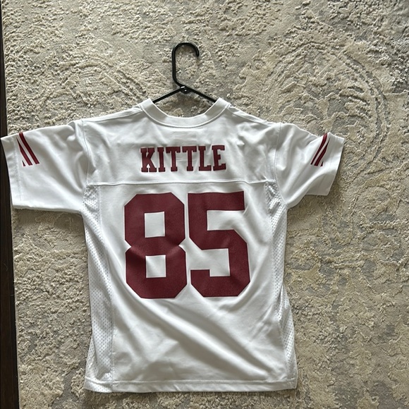 Kids White and Red Sports Jersey - Picture 1 of 2